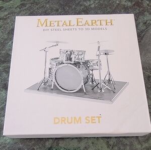 METAL EARTH  Diy Drum Set 3D Model Steel Sheets.